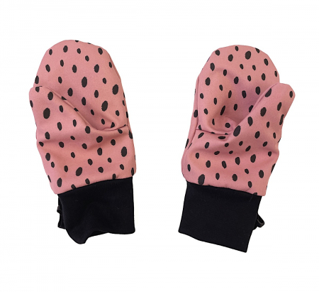 rukavičky softshellové Dots Pink