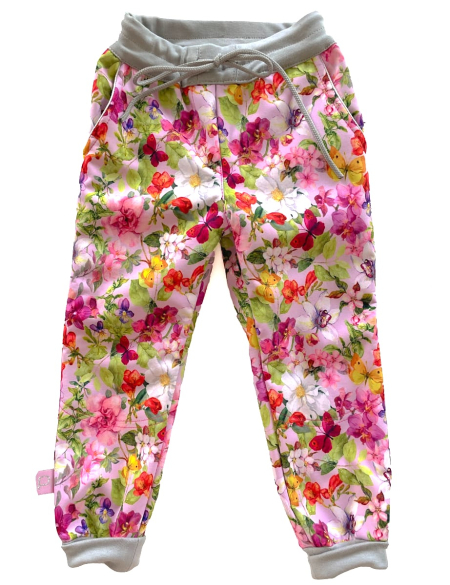 softshellové nohavice Pinkie Flowers